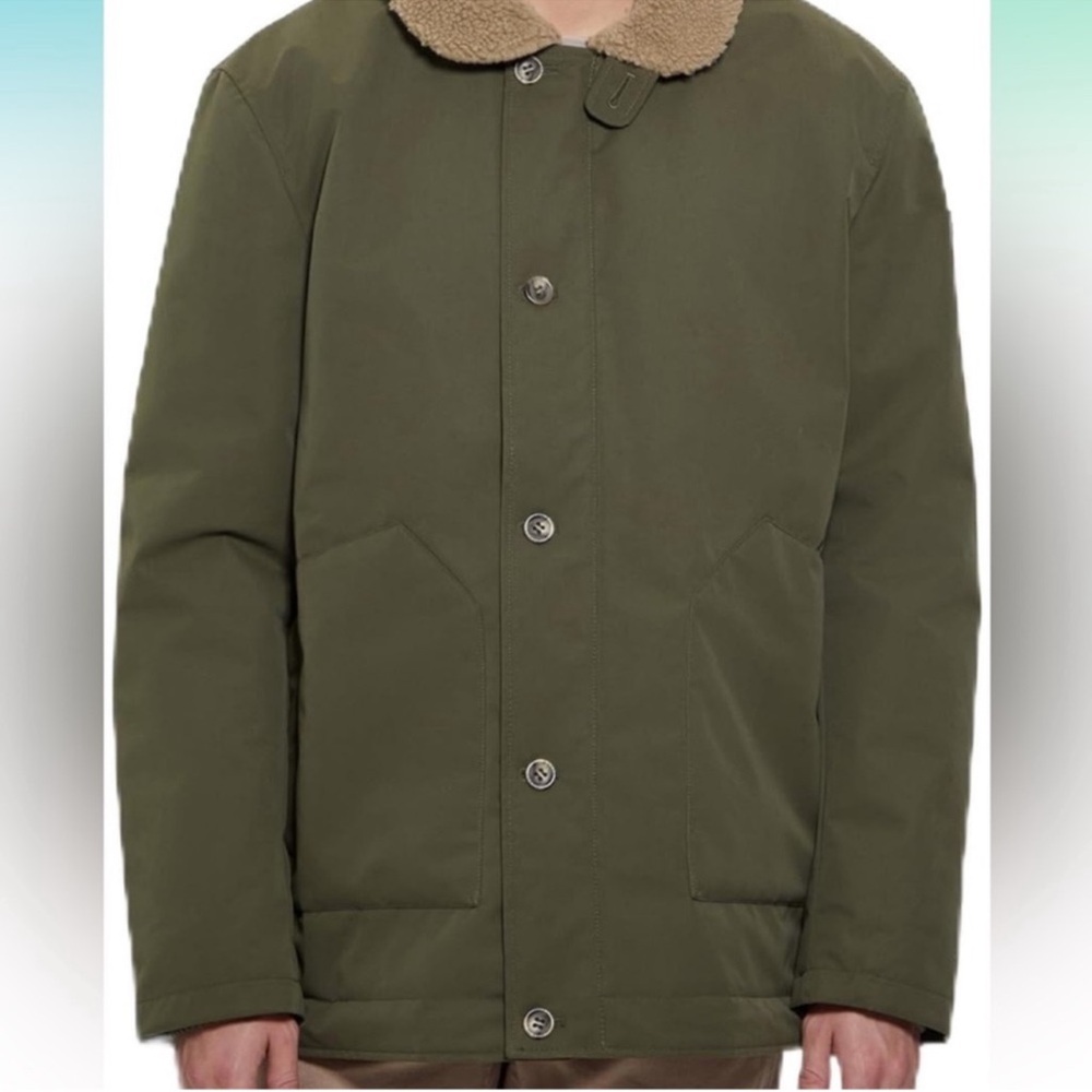 Olive Green Men's Jacket size small GUESS
